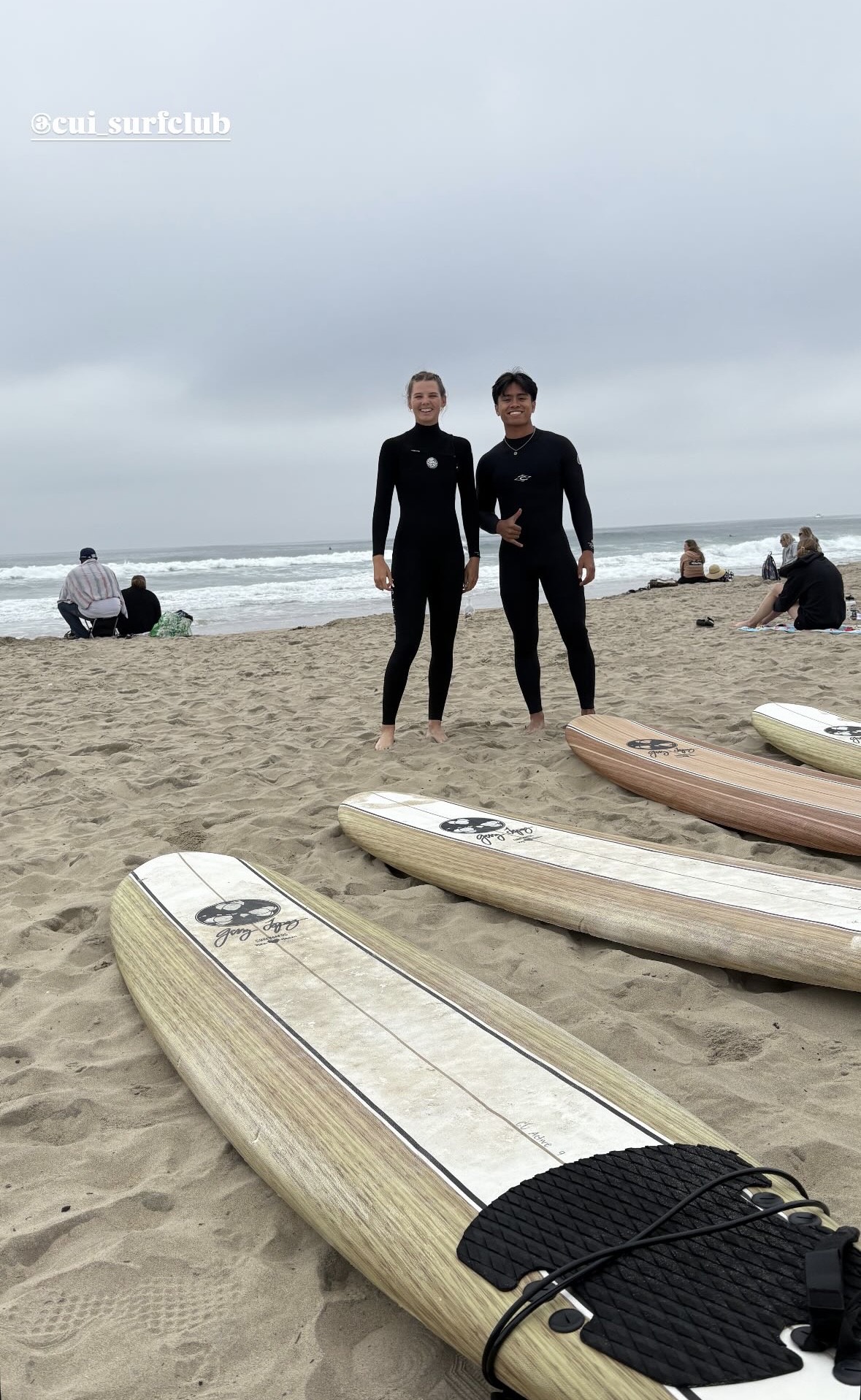 CU Surf Club at Doheny Beach